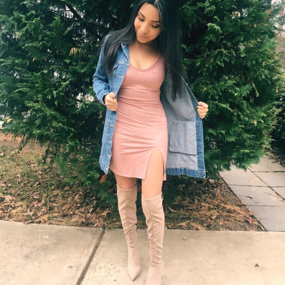 Windsor faux suede dress